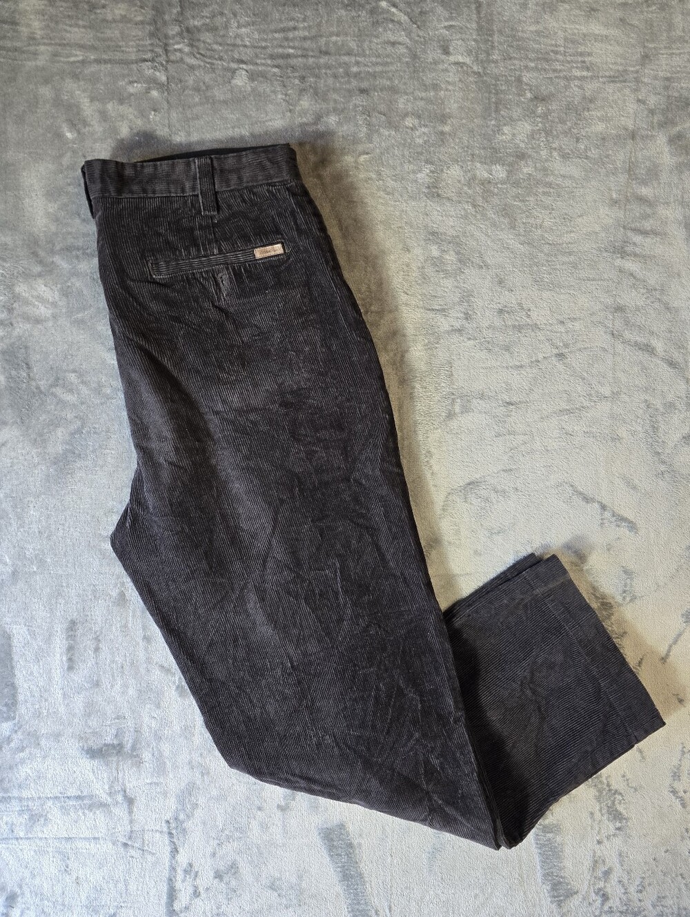 Eddie Bauer Ruston Fit Black Corduroy Pants Trousers Size 36x30 Fits 35x30